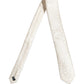 Off White Silk Damask Woven Adjustable Tied Necktie Tie