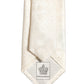 Off White Silk Damask Woven Adjustable Tied Necktie Tie