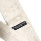Off White Silk Damask Woven Adjustable Tied Necktie Tie
