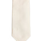 Men Off White Silk Textured Adjustable Tied Necktie Tie