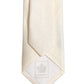 Men Off White Silk Textured Adjustable Tied Necktie Tie