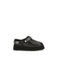 Black Calf Leather Bos Taurus Clogs