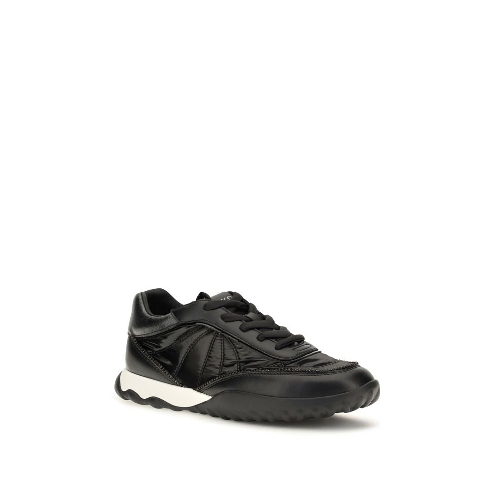 Black Fabric Low Top Sneakers