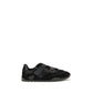 Black Suede Leather Athletic Sneakers