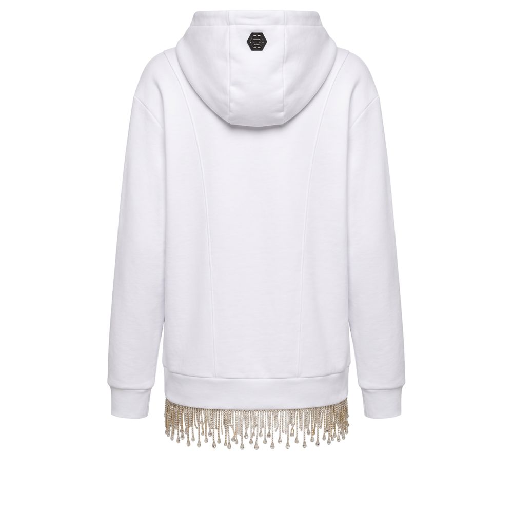 White Cotton Women's Sweatshirt