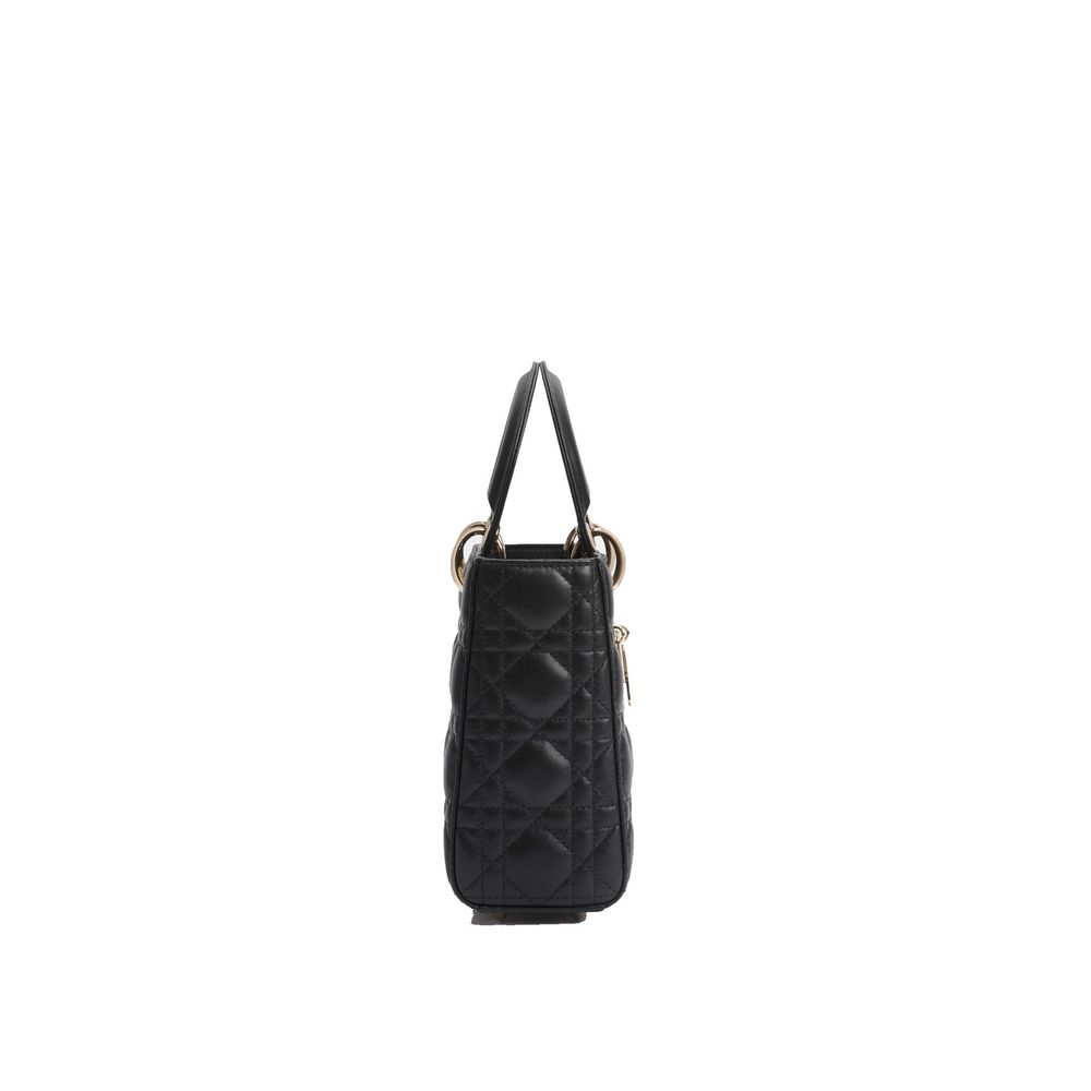 Black Lamb Leather Shoulder Bag