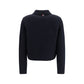 Blue Wool Oves Aries Full-Length Jacket