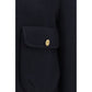 Blue Wool Oves Aries Full-Length Jacket