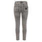 Grey Cotton Women Jeans