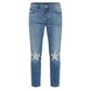 Blue Cotton Women Jean