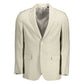 Beige Linen Men's Jacket