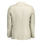 Beige Linen Men's Jacket