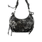 Nero Polyurethane Women's Bag with Adjustable Strap