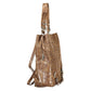 Brown Polyurethane Women's Backpack