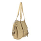 Beige Polyurethane Women's Bag