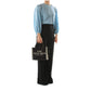 Black Fabric Handbag