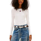 White Recycled Cotton Long Sleeve T-Shirt
