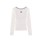 White Recycled Cotton Long Sleeve T-Shirt