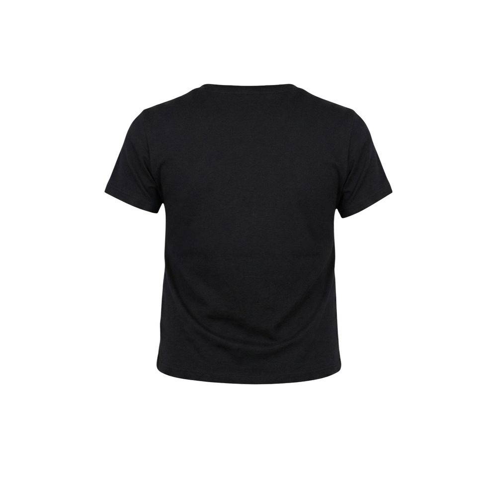 Black Cotton T-Shirt