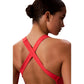 Orange Recycled Polyester One-Piece Swimsuit