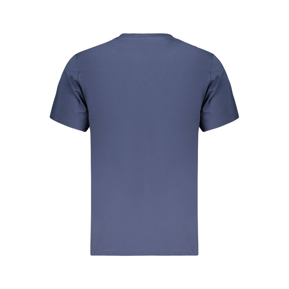 Blue Cotton Men's T-Shirt