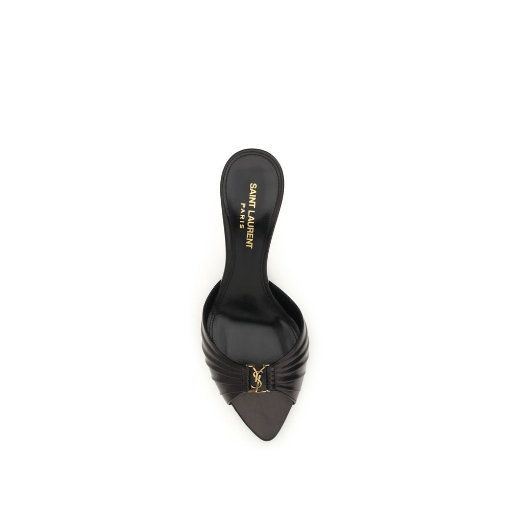 Black Calf Leather Bos Taurus Sandals