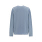 Blue Cotton Long Sleeve T-Shirt