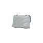 Gray Leather Handbag