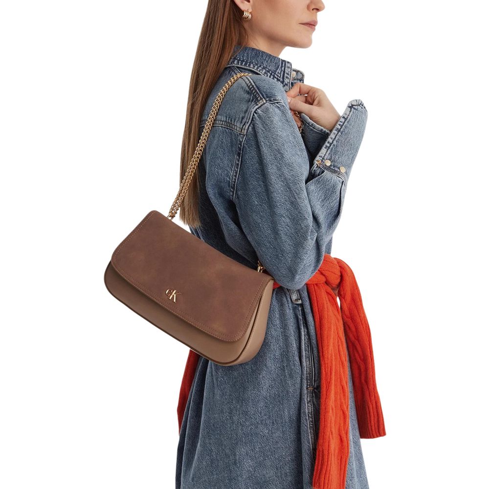 Beige Polyethylene Handbag