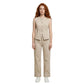 Beige Cotton Mom Jeans