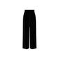 Black Cotton Casual Pants