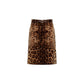 Brown Cotton Midi Skirt