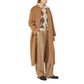 Brown Virgin Wool Casual Pants