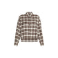 Brown Cotton Pattern Shirt