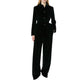 Black Cotton Full-Length Jacket