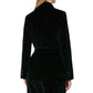Black Cotton Full-Length Jacket