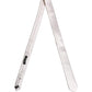 Men Off White Silk Satin Adjustable Tied Necktie Tie