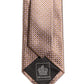 Men Brown Silk Micro Checked Adjustable Tied Necktie Tie