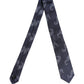 Dark Blue Silk Seahorse Print Adjustable Tied Necktie Tie