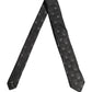 Men Black Silk Sacred Heart Adjustable Tied Necktie Tie