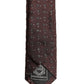 Men Burgundy Geometric Silk Adjustable Tied Necktie Tie
