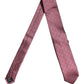 Men Maroon Silk Polka Dot Adjustable Tied Necktie Tie