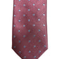 Men Maroon Silk Polka Dot Adjustable Tied Necktie Tie