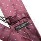 Men Maroon Silk Polka Dot Adjustable Tied Necktie Tie