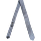 Men Light Blue Textured Silk Adjustable Tied Necktie Tie