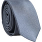 Men Light Blue Textured Silk Adjustable Tied Necktie Tie