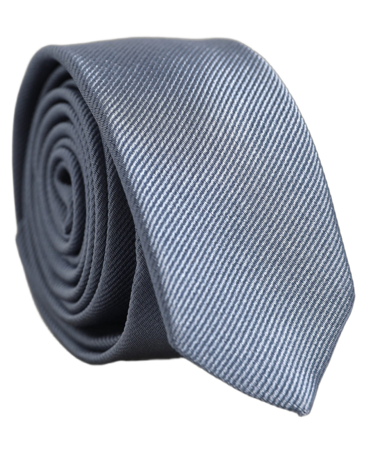 Men Light Blue Textured Silk Adjustable Tied Necktie Tie