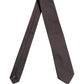 Men Brown Geometric Silk Adjustable Tied Necktie Tie