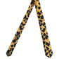 Yellow Black Abstract Silk Adjustable Tied Necktie Tie
