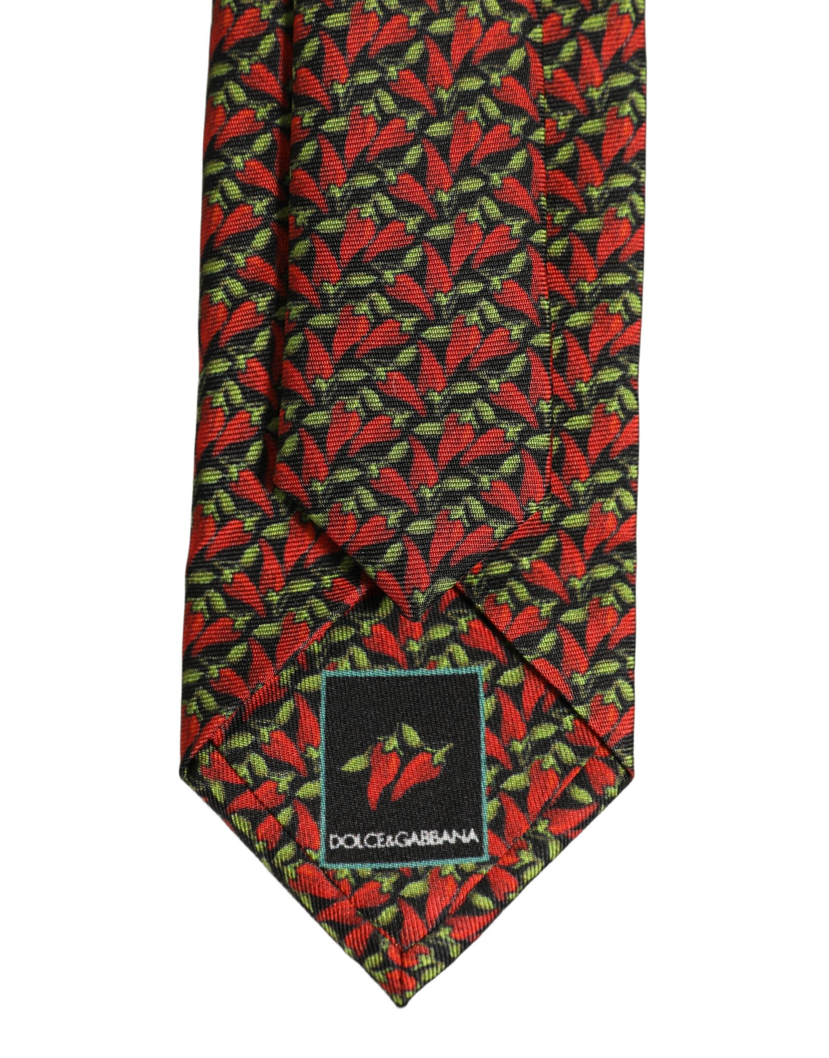 Multicolor Chili Peppers Silk Adjustable Tied Necktie Tie